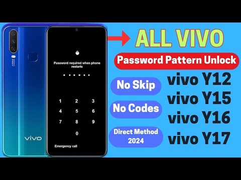 Vivo Hard Reset Forgot Password Withou Pc 2024 Vivo Y12,Y15,Y16,Y11,Y17 All Type Pattern Lock Remove