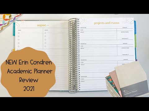 NEW Academic Planner | Erin Condren 2021 Review