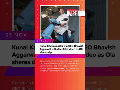 Kunal Kamra Mocks Ola CEO Bhavish Aggarwal with Hilarious Deepfake as Ola Shares Drop 📉