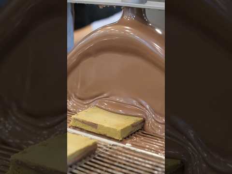 Amazing dubai chocolate mass production process / Korean chocolate factory