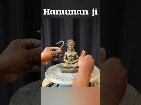 Hanumanji murti making with clay