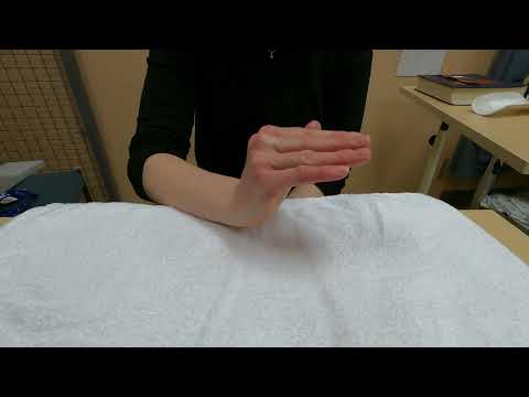 Hand injury exercise 3: Active finger table top bending