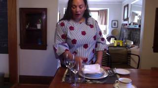 How To Set a Place Setting For a 3 Course Meal