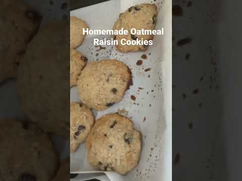 Homemade Oatmeal Raisin Cookies