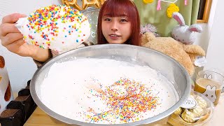 【大食い】ちょっと過ぎちゃったけどクリスマスは生クリーム1Lを爆食い！