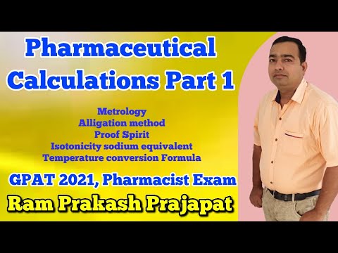 Pharmaceutical Calculations | Posology | Part 1 | GPAT 2021 | Pharmacist Exam | Important MCQ