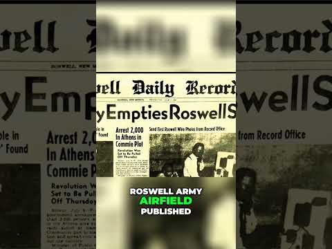 The Truth Behind the Roswell Incident_ UFO Cover-Up Revealed #extraordinarybeliefs #theunexplained..