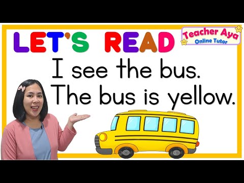 LET'S READ KIDS | SIMPLE SENTENCES | Reading Tutorial for Kids | Teacher Aya's Reading Lesson