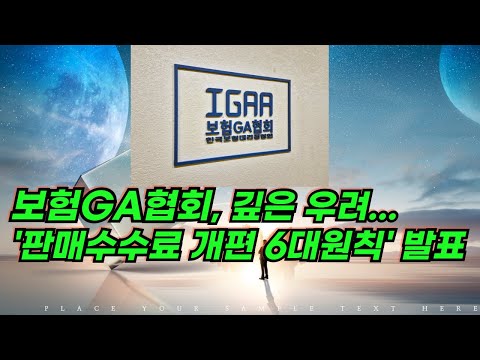 보험GA협회, '판매수수료 개편 6대원칙' 발표..."업계 성장, 소비자 보호 동시 고려한 균형있는 정책 필요“