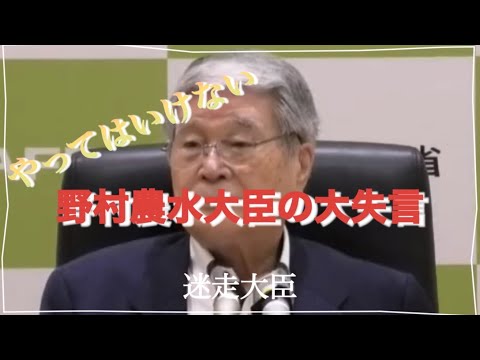 【軽率な発言】「汚染水」とぶらさがりの取材で発言、問題になる #野村農水大臣 #ぶらさがり会見