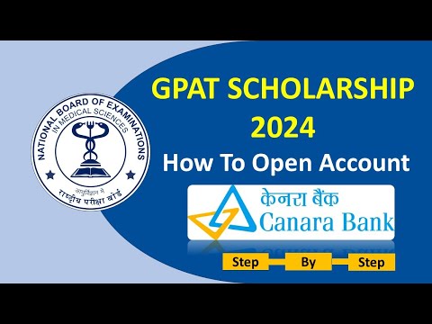 ✅GPAT SCHOLARSHIP ACCOUNT OPENING | CANARA BANK | 2023 - 2024 | STEP BY STEP#gpatscholarshipnews