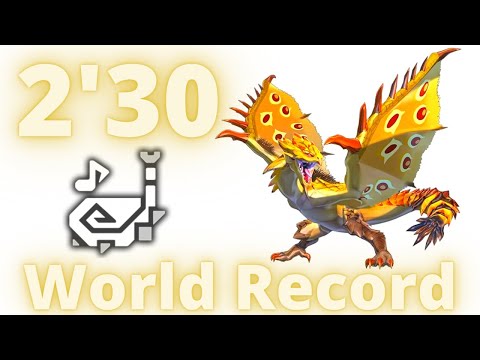 MHW Iceborne Gold Rathian 2'30 Hunting Horn World Record