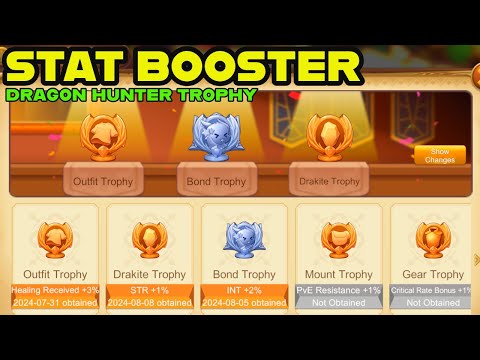 Draconia Saga - Trophies Boost Your Stats!