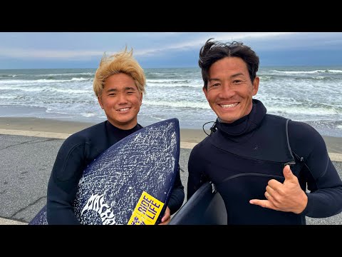 I SURF WITH JAPANESE PRO SURFER ARASHI MURATA