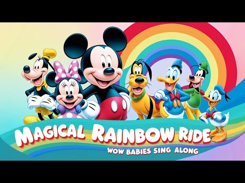 Mickey and Friends|| Magical Rainbow Ride|| Wow Babies Sing Along| #kidssongs