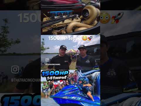 1500HP Turbo Jetski with a 200+ shot of Nitrous!? 😳 This 1.8L spins 12K RPM and takes 70+psi