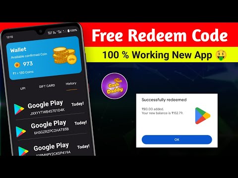 Cash Daddy App | Free Redeem Code App | Google Play Redeem Code New Earning App 2024