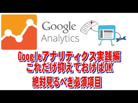 Googleアナリティクスの使い方　初心者はこれだけ知っておけばOK項目まとめ