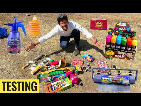 Testing Diffrent types of Holi Items Stash 😍 2023 New Holi Unique Stash Testing