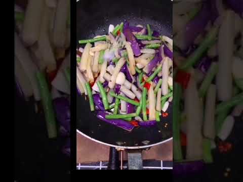 002地三鲜茄子土豆chinese food recipe Di Sanxian Eggplant Potatoes