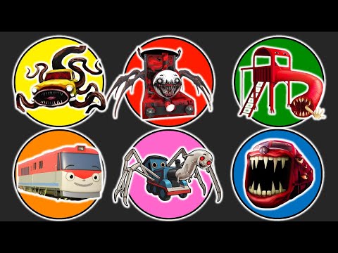 Spin Wheel Car Eater, Choo Choo Charles, Monster Gorka, Kereta Titipo, Thomas Lipan, Train Eater