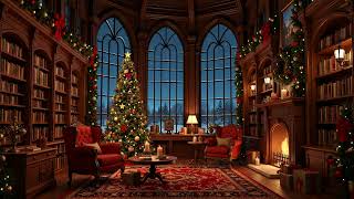 Peaceful Christmas Jazz Instrumentals with Cozy Fireplace Sounds 🎄 Warm Christmas Ambience