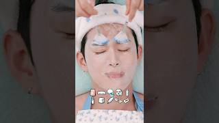 🩵하늘하늘🩵 녹는 팩으로 남편 피부관리 ASMR  (Korea Husband Skincare Routine ASMR)  #shorts