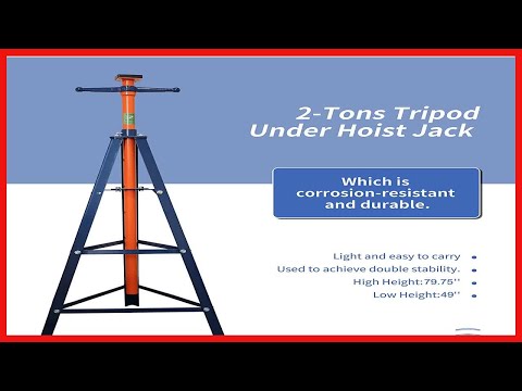 Aain® E335 High-Position 2-Ton Tripod Under Hoist Jack Stand, Underhoist Safety Stand