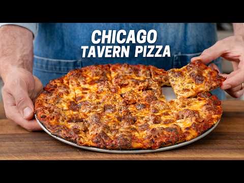 Tavern Style Chicago Thin Crust Pizza