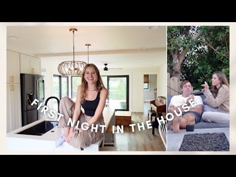 VLOG: our first night in our forever home :,)