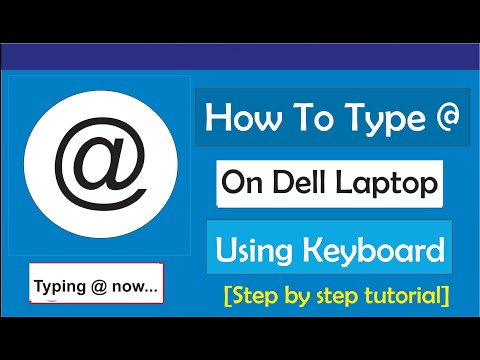 How to Type @ on Dell Laptop Keyboard