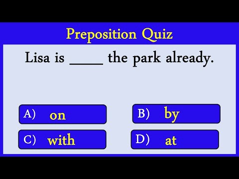 preposition Quiz 19: Can you score 10/10?