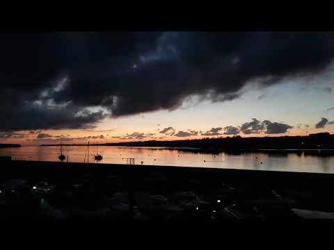 Dusk at Felinheli Port Dinorwic