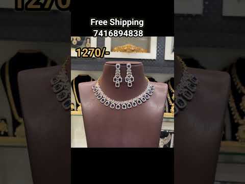 #beadsjewellery#watsapp7416894838 #diamondnecklaces #cznecklace #necklacecollection #onegramgold