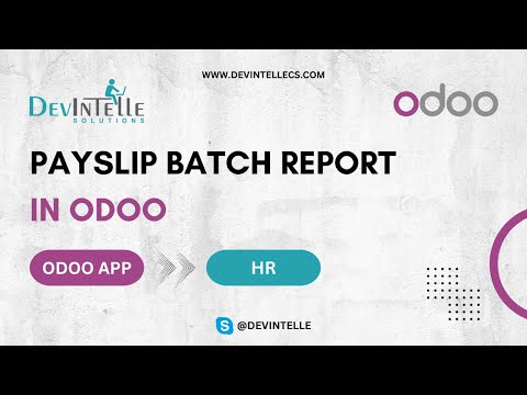 How to Payslip batch report (PDF/XLS) in Odoo