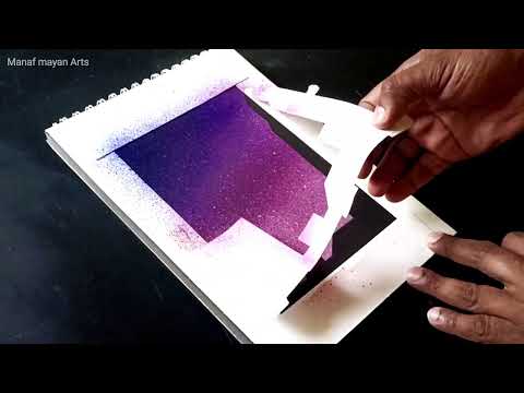 Spray Painting Street light for Beginners | Toothbrush & Acrylic Painting Techniques | Step by Step