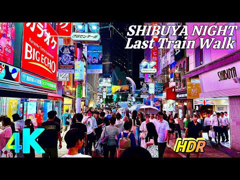 Tokyo Shibuya Night Walk • (渋谷・東京) | 4K HDR Japan Night Walk 🌉💖