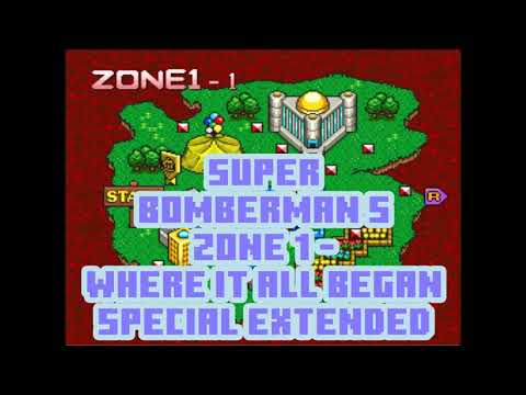 Super Bomberman 5 💣 Zone 1   Where it all began ✨Special Extended✨