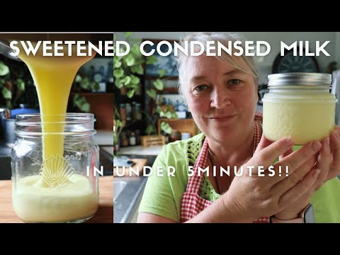 Easy Sweetened Condensed Milk in under Five Minutes!