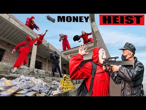 PARKOUR VS MONEY HEIST: Bad guys kill hostages, steal gold and escape from police pursuit | Epic POV