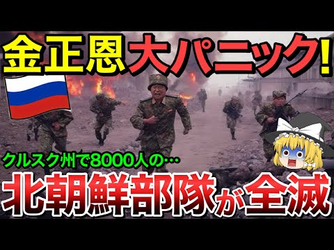 【ゆっくり解説】金正恩氏が大パニック・・クルスク戦線で北朝鮮部隊が全滅・・北朝鮮軍8,000人が破綻！【ゆっくり軍事プレス】