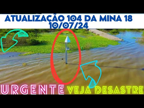 Atualização 104 da Mina 18 da BRASKEM no Mutange | Maceió | Alagoas Brasil | visto de cima em 2.7K