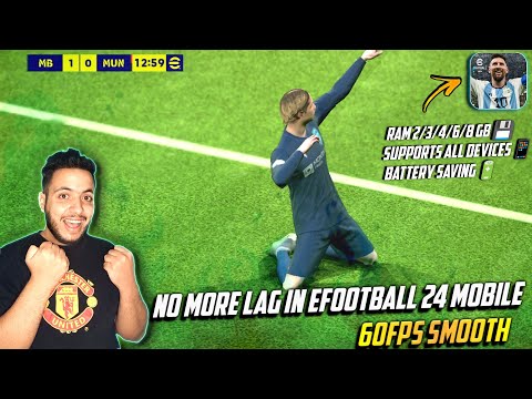 How To Fix Lag in efootball 24 mobile | Config to Remove Lag