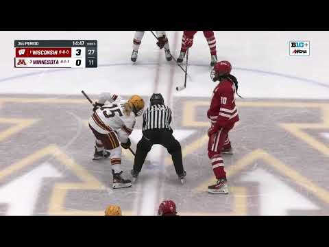 Wisconsin Women's Hockey || Highlights at Minnesota (10/18/2024)