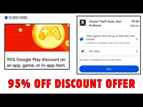 Google Play Store 95% Discount Offer 2024 | 95% Google Play Discount Offer | 95% Off From Play Store