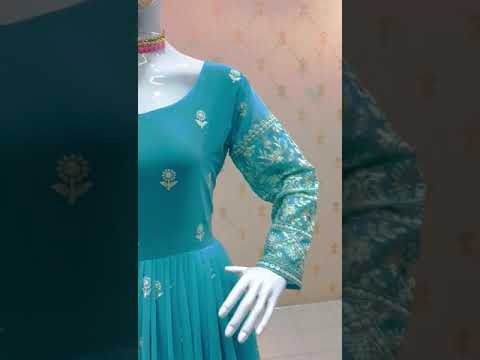 Launching New Designer Party Wear Look Gown Sarara Dupatt Set New