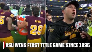 'WE'RE BIG 12 CHAMPS!' 🏆 Kenny Dillingham basks in ASU win w/ Gatorade bath | ESPN College Football