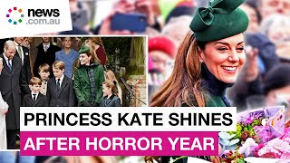 Kate Middleton shines at Christmas service nearly one year after cancer diagnosis