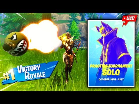 SOLO ALPHA TOURNAMENT IN FORTNITE!