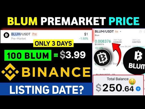 Binance Listing Announcement | Blum Token Allocation | Blum New Update | Blum Listing Date Price